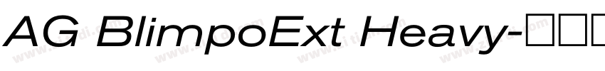AG BlimpoExt Heavy字体转换